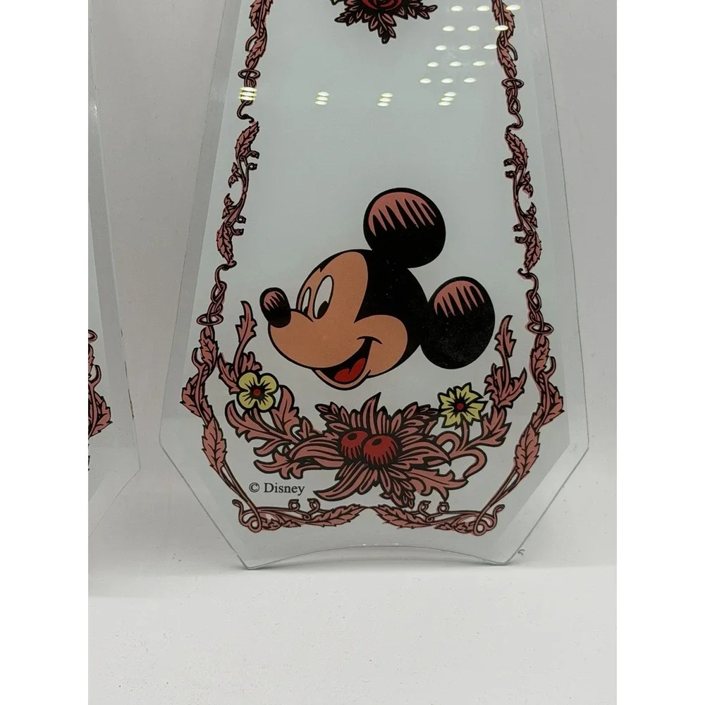 RARE‎ Vintage Disney Mickey Mouse Glass Lamp Shade REPLACEMENT PANEL